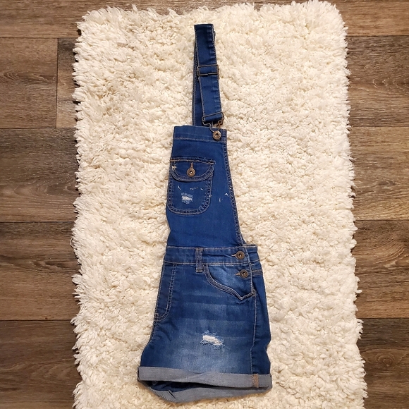 WAX JEANS Overalls Shorts - Picture 8 of 9